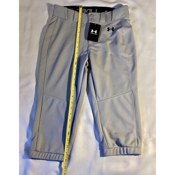 Under Armour Cropped Softball Pants Women’s Size Small Gray - Picture 4 of 7